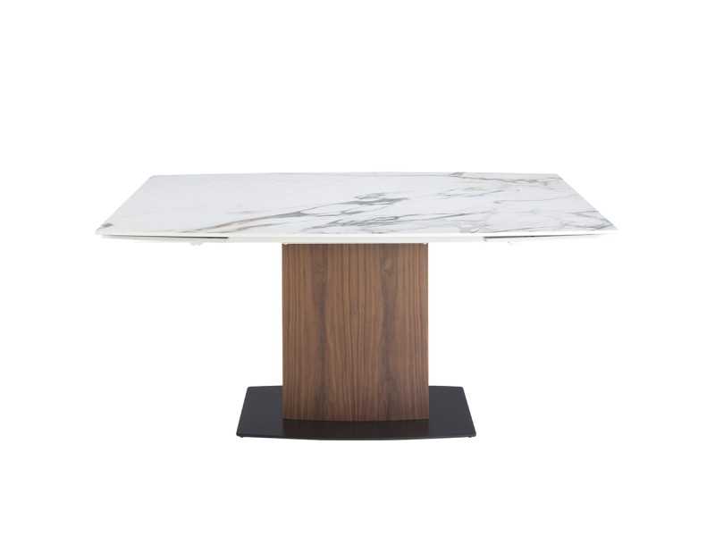 Extendable dining table with porcelain top - SANNA