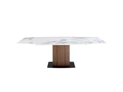Mesa de comedor extensible con tapa porcelánico - SANNA