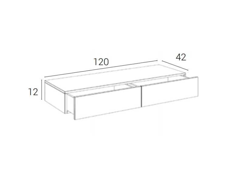 Modern design dressing table in oak and lacquer - AMELIE.R