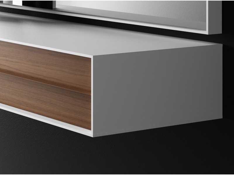 Console design laquée avec tiroirs en noyer - TANDEM