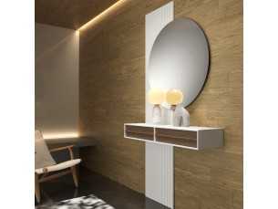 Console, panel and mirror set - BIBI