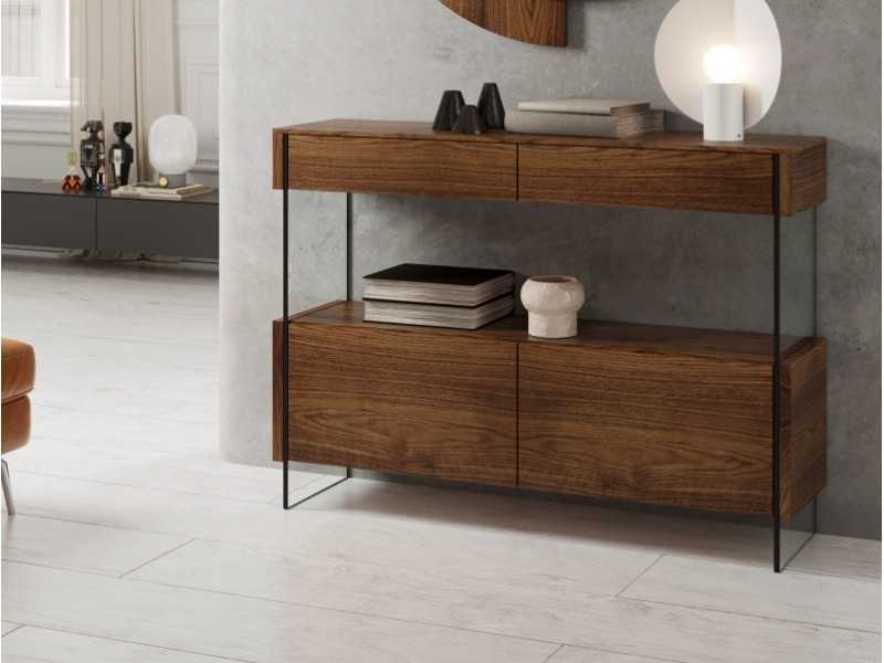Drawers and doors design console - LUX
