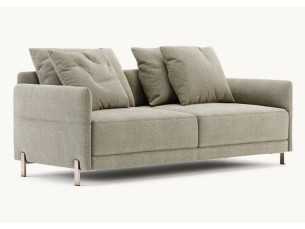 Designer sofa with stainless steel legs - UGO