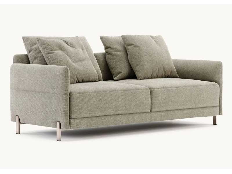 Canapé design avec pieds en acier inoxydable - UGO