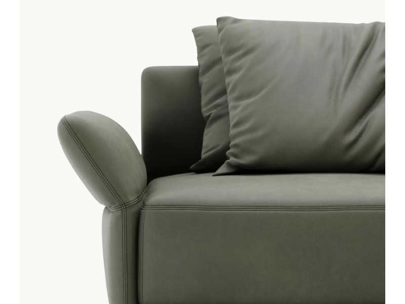 Designer sofa with stainless steel legs - UGO