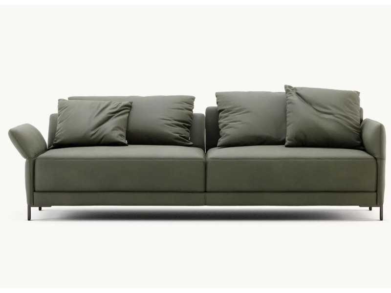 Designer sofa with stainless steel legs - UGO