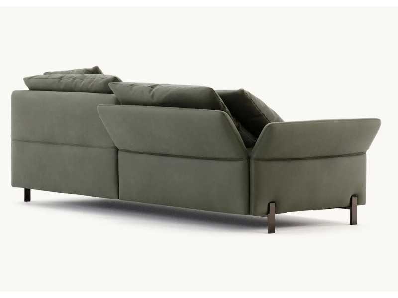 Designer sofa with stainless steel legs - UGO