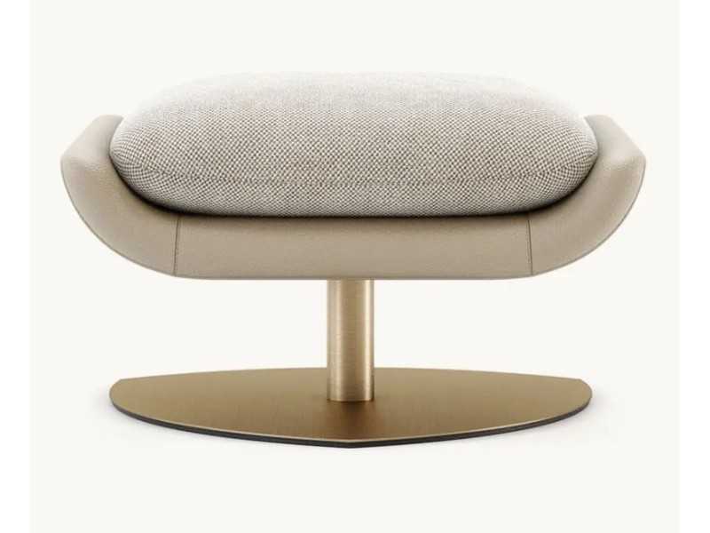 Fauteuil relax pivotant avec piètement en acier inoxydable - GINEVRA