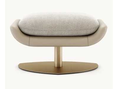 Sillón giratorio con base en acero inoxidable - GINEVRA Sillón giratorio con base en acero inoxidable - GINEVRA