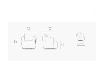 Fauteuil design pivotant - MARCELLO Fauteuil design pivotant - MARCELLO