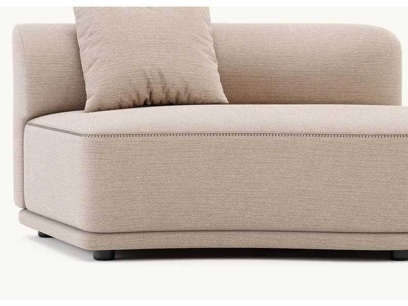 Sofá modular de diseño y líneas curvas - DOMENICA