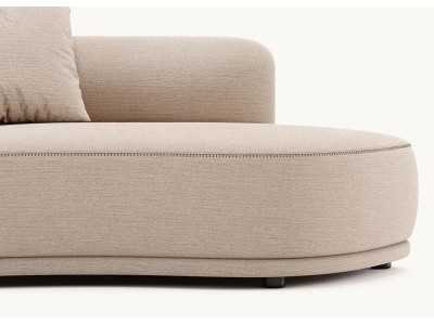 Canapé modulable design et lignes courbes - DOMENICA