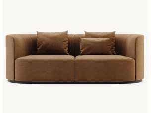 Sofá de diseño con base en madera - MAURA 2