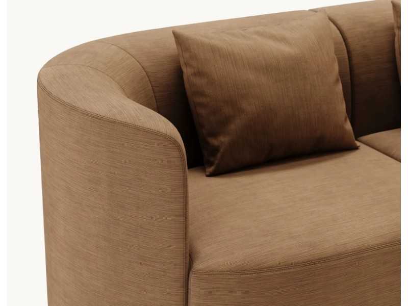 Designer sofa with wooden base - MAURA