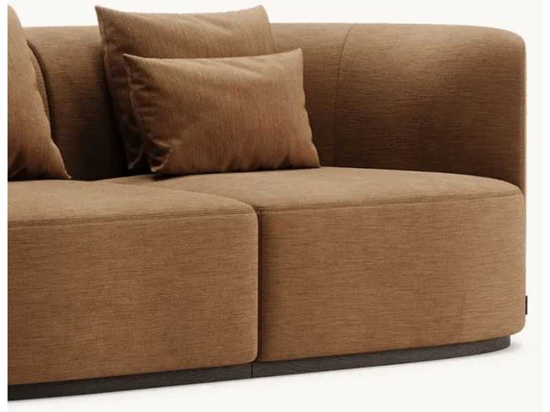 Sofá de diseño con base en madera - MAURA