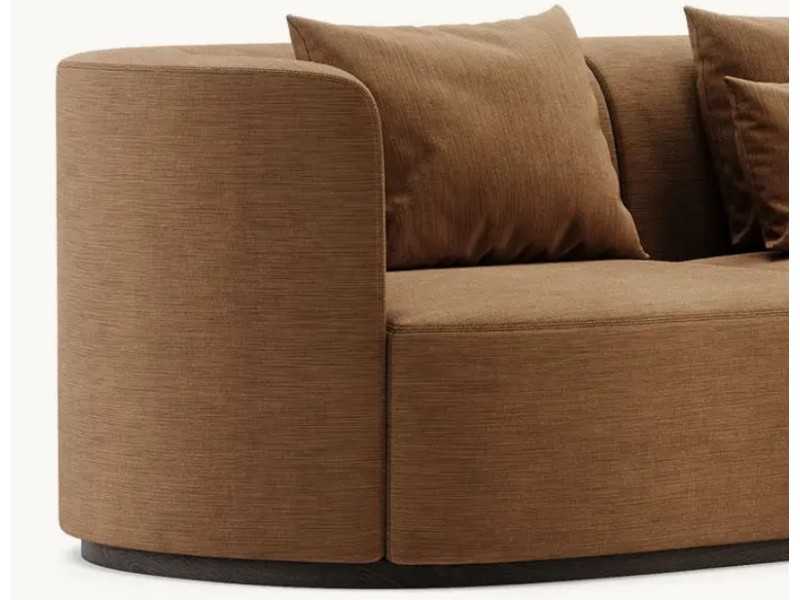 Sofá de diseño con base en madera - MAURA