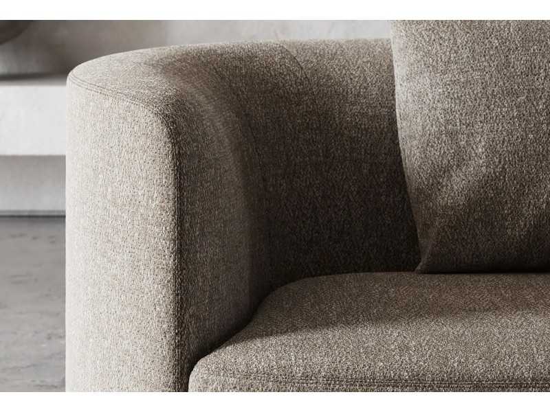 Designer sofa with wooden base - MAURA