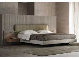 Cama completa tapizada con 2 mesitas - OTTAVIA
