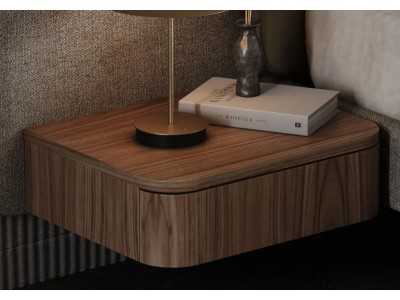 Cama completa tapizada con 2 mesitas - OTTAVIA