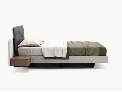 Cama completa tapizada con 2 mesitas - OTTAVIA