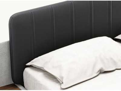 Cama completa tapizada con 2 mesitas - OTTAVIA