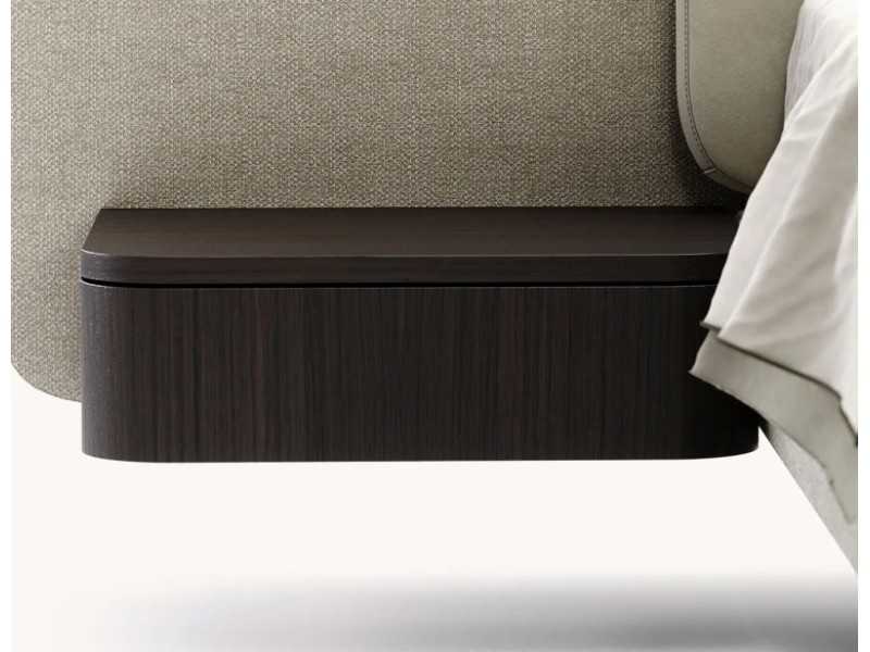 Complete upholstered bed with two bedside tables - OTTAVIA
