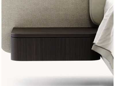 Cama completa tapizada con 2 mesitas - OTTAVIA