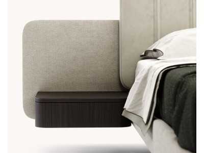Cama completa tapizada con 2 mesitas - OTTAVIA