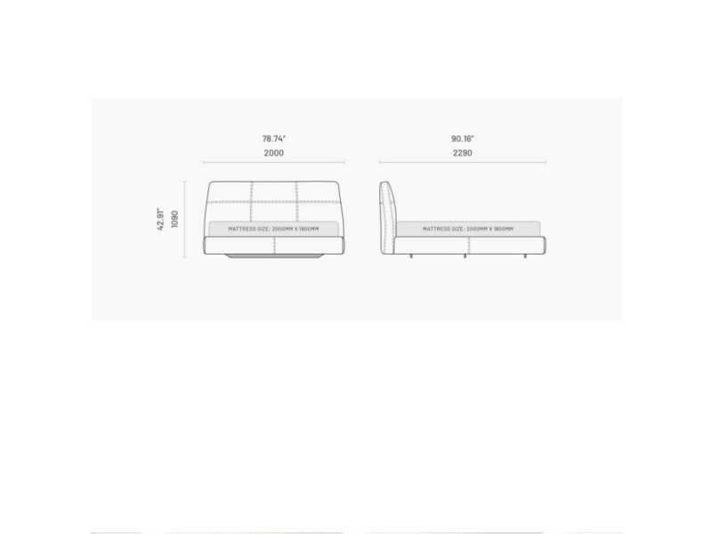 Design complete bed - TECLA