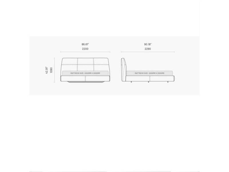 Lit complet design - TECLA