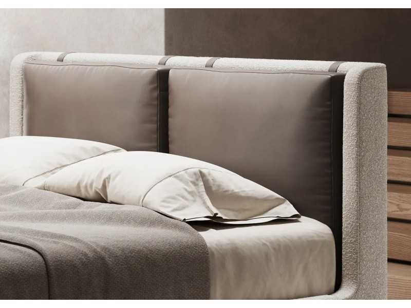 Complete upholstered designer bed - OLIVIA