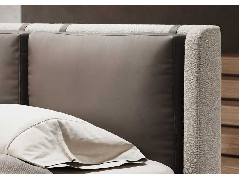 Complete upholstered designer bed - OLIVIA