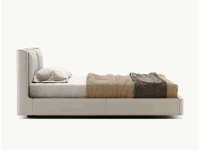 Complete upholstered designer bed - OLIVIA