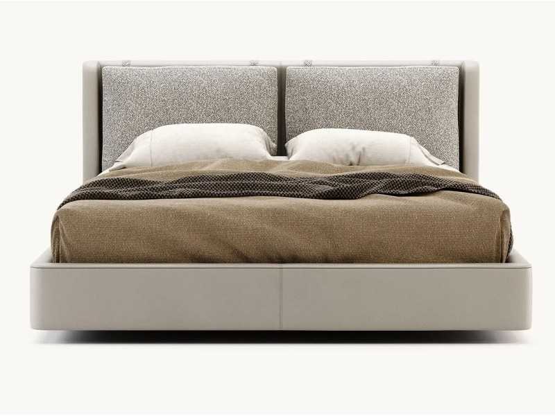 Complete upholstered designer bed - OLIVIA