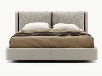 Complete upholstered designer bed - OLIVIA
