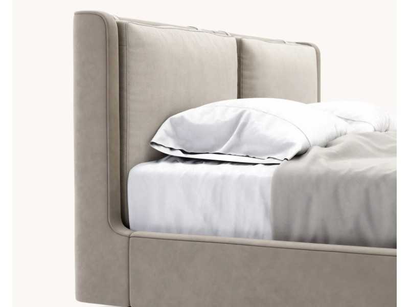Complete upholstered designer bed - OLIVIA