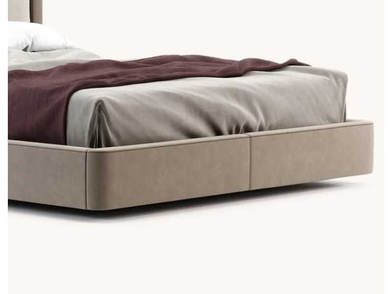 Complete upholstered designer bed - OLIVIA