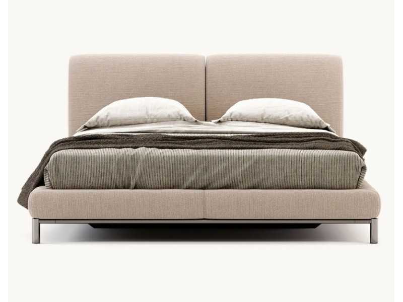 Complete upholstered designer bed - DORIANNE