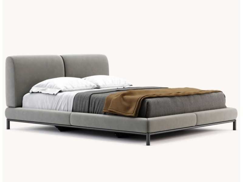 Complete upholstered designer bed - DORIANNE