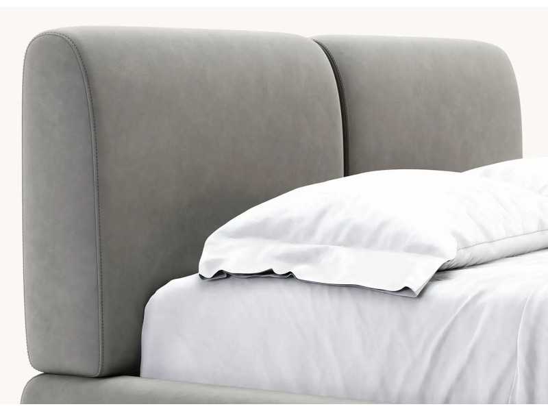 Complete upholstered designer bed - DORIANNE