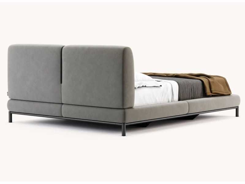 Complete upholstered designer bed - DORIANNE