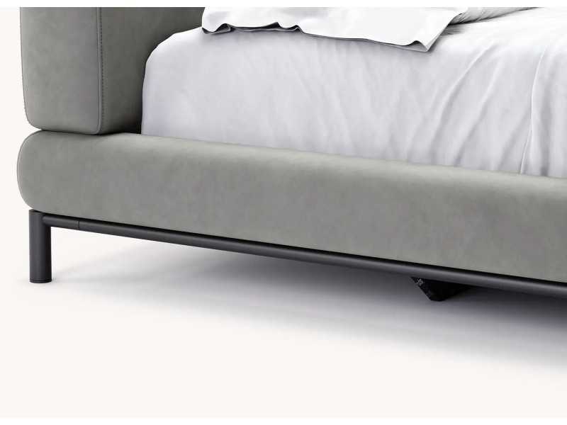 Complete upholstered designer bed - DORIANNE