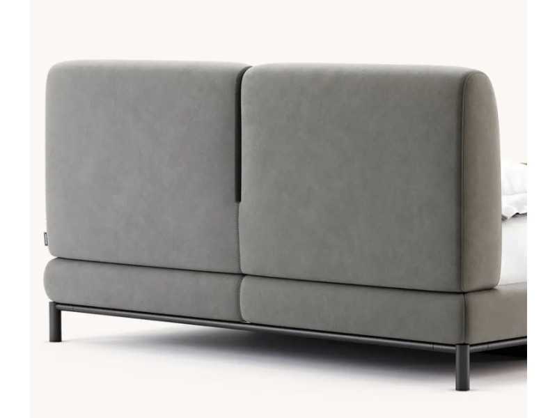 Complete upholstered designer bed - DORIANNE