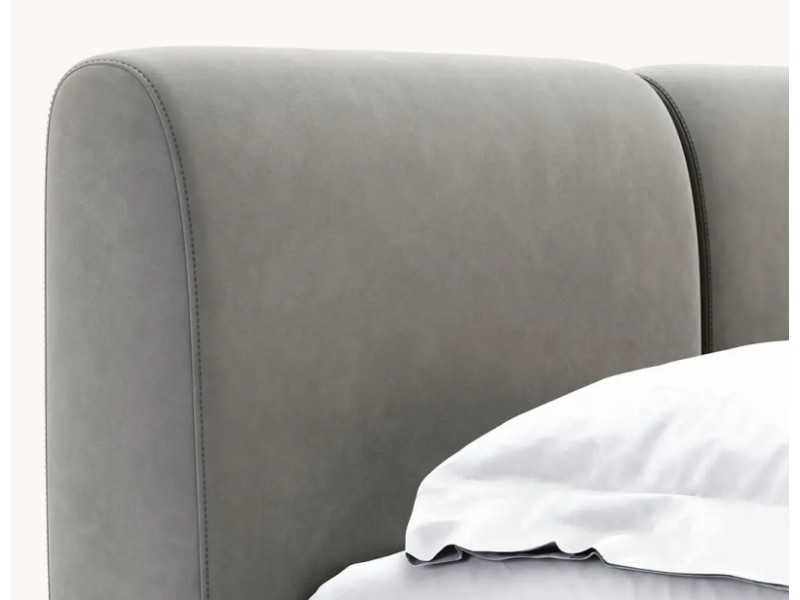 Complete upholstered designer bed - DORIANNE