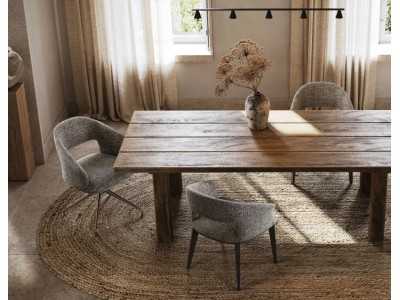 Silla giratoria de diseño con base en acero inoxidable - JALIEN