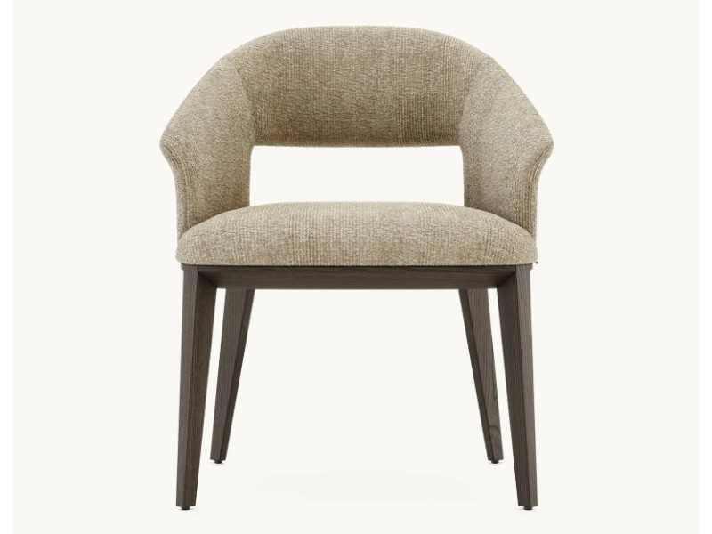 Designer chair with solid wood base - JALIEN WOOD