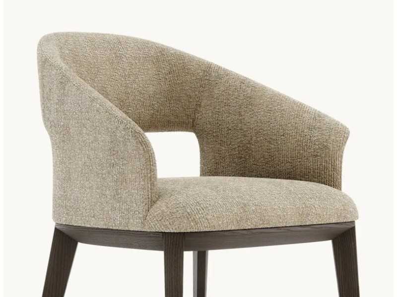 Designer chair with solid wood base - JALIEN WOOD