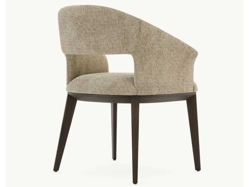 Designer chair with solid wood base - JALIEN WOOD