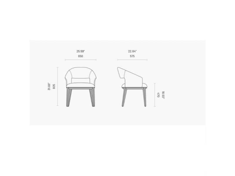 Designer chair with solid wood base - JALIEN WOOD