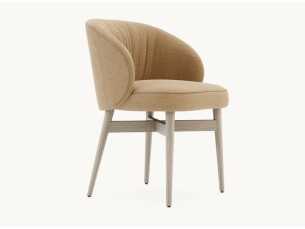 Designer chair with solid wood structure - NOVAC 2